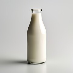 Milk Bottle Mockup, Generative AI