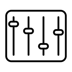 Equalizer Vector Icon