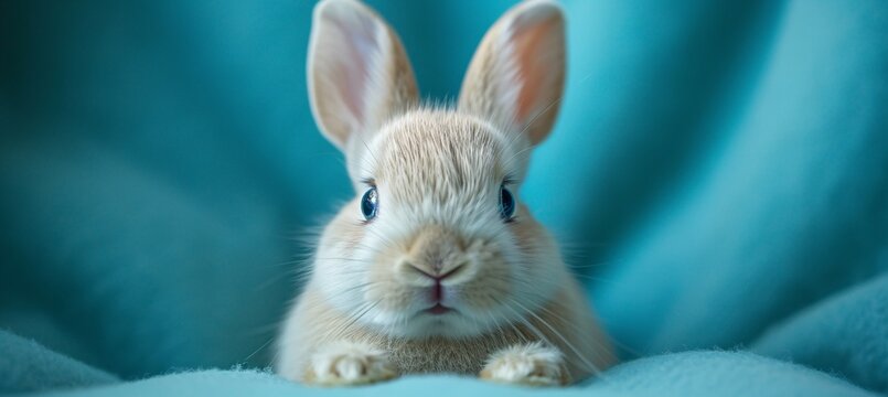 Bunny Blue Monday: A Cute and Cozy Moment Generative AI - Powered by Adobe