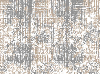 Motif ethnic handmade beautiful Ikat art.Ikat ethnic tribal, neutral colors seamless wallpaper. Ethnic Ikat abstract background art.Illustration for greeting cards, printing and other design project.