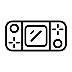 Handheld Game Console Vector Icon