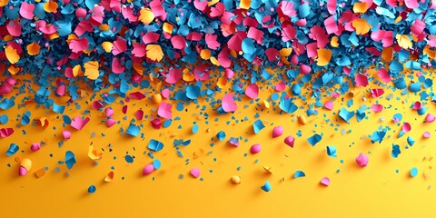 Colorful Confetti Blizzard Generative AI