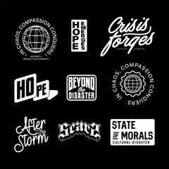 Streetwear graphic tee design