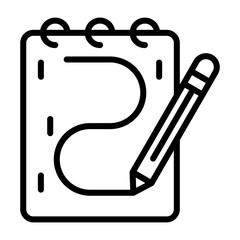 Sketching Vector Icon