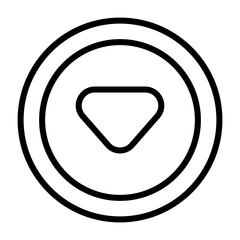 Caret Down Vector Icon