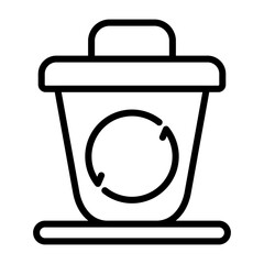 Recycling bin Vector Icon