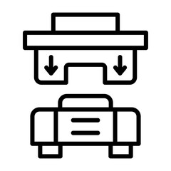 Press Machine Vector Icon