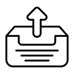 Outbox Vector Icon