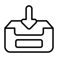 Obraz premium Inbox Vector Icon