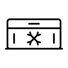 Freezer Vector Icon