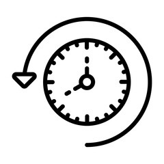 Time Past Vector Icon