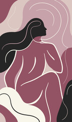 Abstract background poster. Good for fashion fabrics, postcards, email header, wallpaper, banner, events, covers, posters, advertising, and more. Women's day, mother's day background.