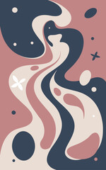 Abstract background poster. Good for fashion fabrics, postcards, email header, wallpaper, banner, events, covers, posters, advertising, and more. Women's day, mother's day background.