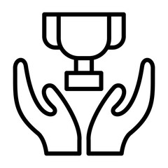 Triumphant Vector Icon