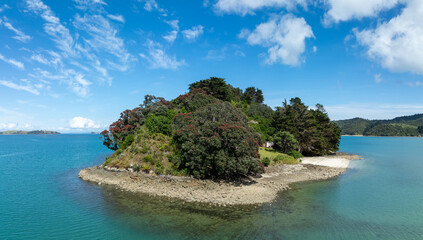 Turkey Island off th estern coast of Coromandel, Coromandel Peninsula, New Zealand.