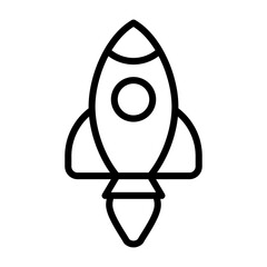 Rocket Lunch Vector Icon