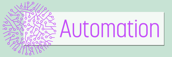 Automation Circuit Purple Circular Turquoise Box Text 