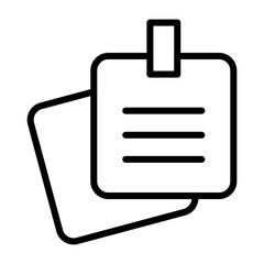 Memo Vector Icon