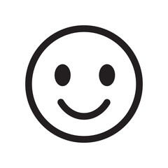 Fototapeta premium Smile face emoticon icon. Smile emoji icon. Emoji rating system vector illustration. Customer feedback icon. Excellent, good, Happy, success, satisfaction face symbol. 