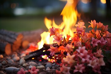 Backyard Bonfire Blooms: Combine the warmth of a bonfire.