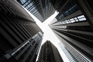 Fototapeta na wymiar Skyscrapers in Tokyo, Japan.