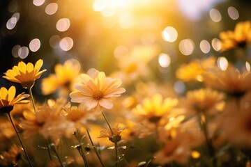 Surreal Sunshine: Create a surreal scene by capturing flowers.