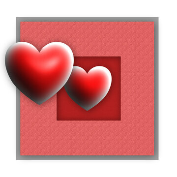 valentine card with heart