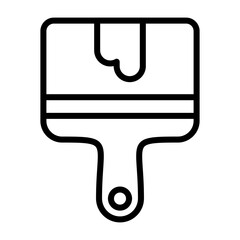 Paint Brush Vector Icon