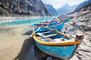 Boat on lake Paron