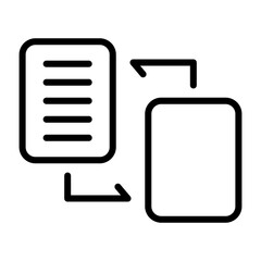 Fototapeta premium Document Migration Vector Icon