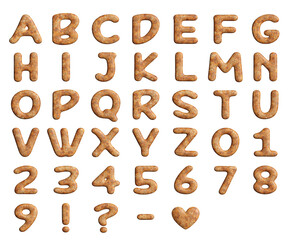 Rusted alphabetical and numerical characters