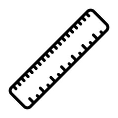 Fototapeta premium Straight Ruler Vector Icon