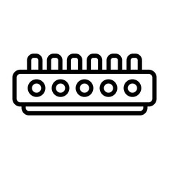 Cable Termination Block Vector Icon