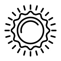 Sun Vector Icon