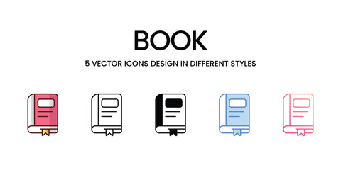 Book icons set vector illustration. vector stock,