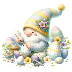 Cute Gnome Easter Day Pastel Colors | Whimsical Spring Holiday Art
Festive Easter Gnome Illustration | Adorable Pastel Color Design
Springtime Joy with Gnome | Easter Celebration Artwork