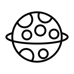 Obraz premium Planet Vector Icon