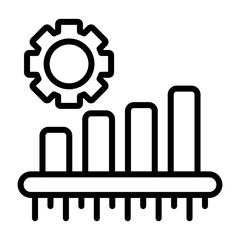 Bar Graph Vector Icon