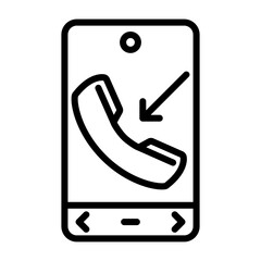 Incoming Call Vector Icon