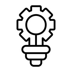 Lightbulb Vector Icon