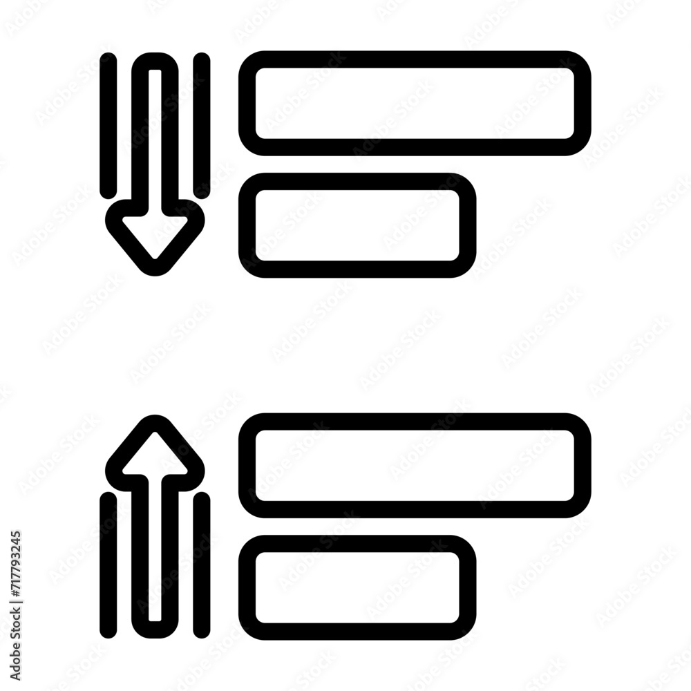 Sticker spacing vector icon