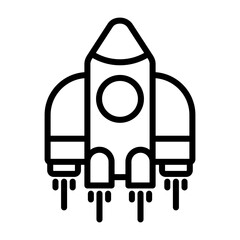 Fototapeta premium Spaceship Vector Icon