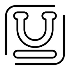 Underline Vector Icon