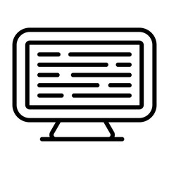 Computer Vector Icon