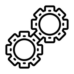 Gears Vector Icon