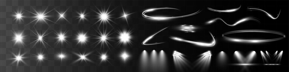 	Light flare wave shine effect,vector glow line sparkle shine. Silver wavy effects.