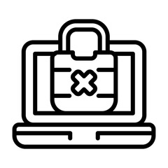 Fototapeta premium Laptop Vector Icon