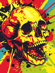 Colorful skull #6