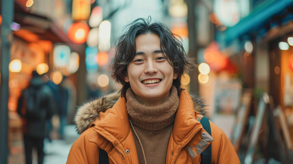 Fototapeta premium 日本人の若い男性