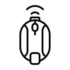 Wirless Mouse Vector Icon